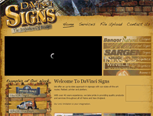 Tablet Screenshot of davincisigns.net